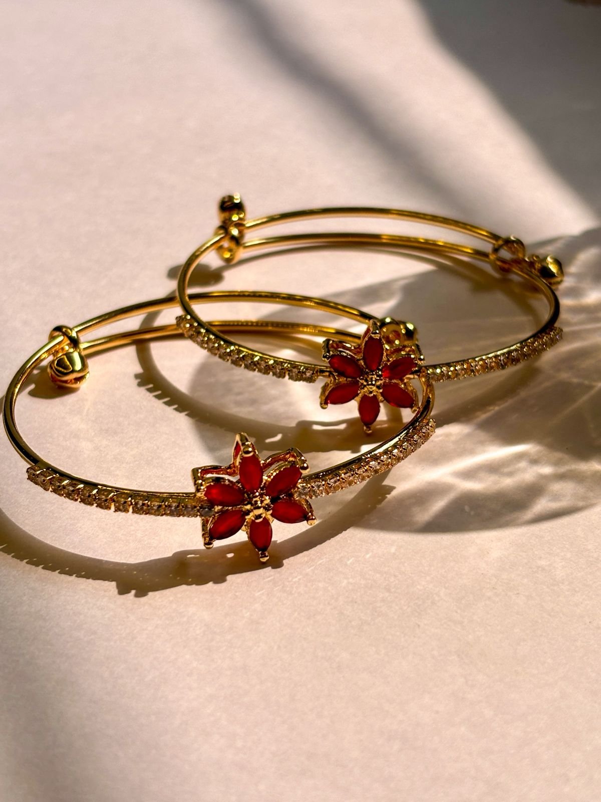 Ruby Bloom Bangles - Image 2