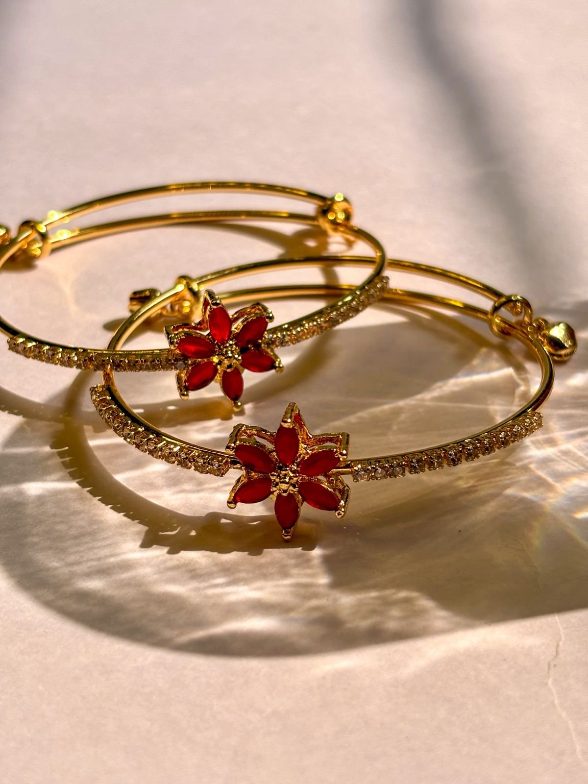 Ruby Bloom Bangles