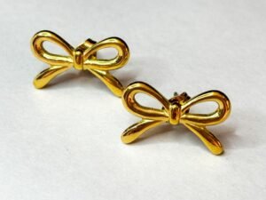 Golden Bow Bliss Studs