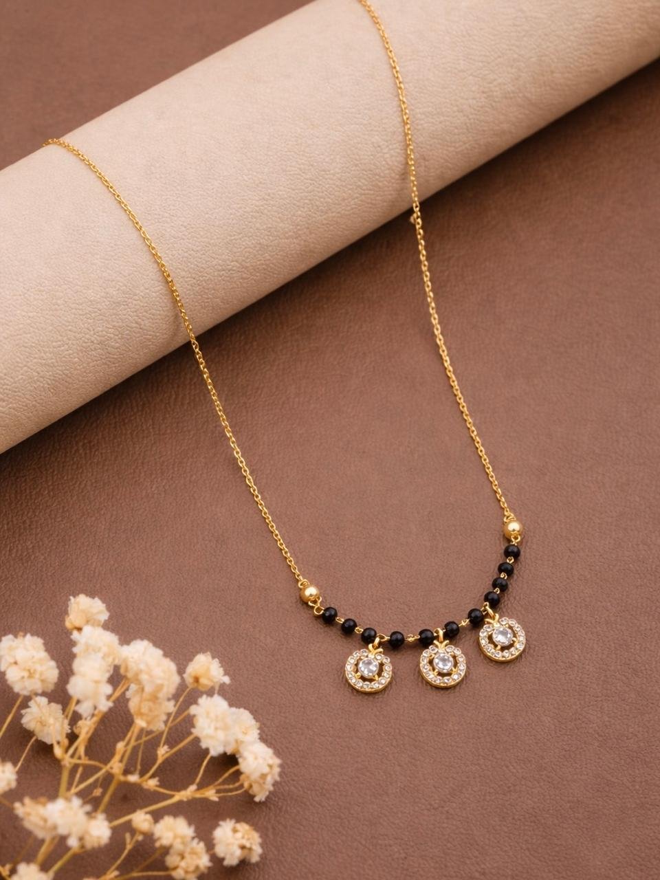 Golden Halo Trio Mangalsutra