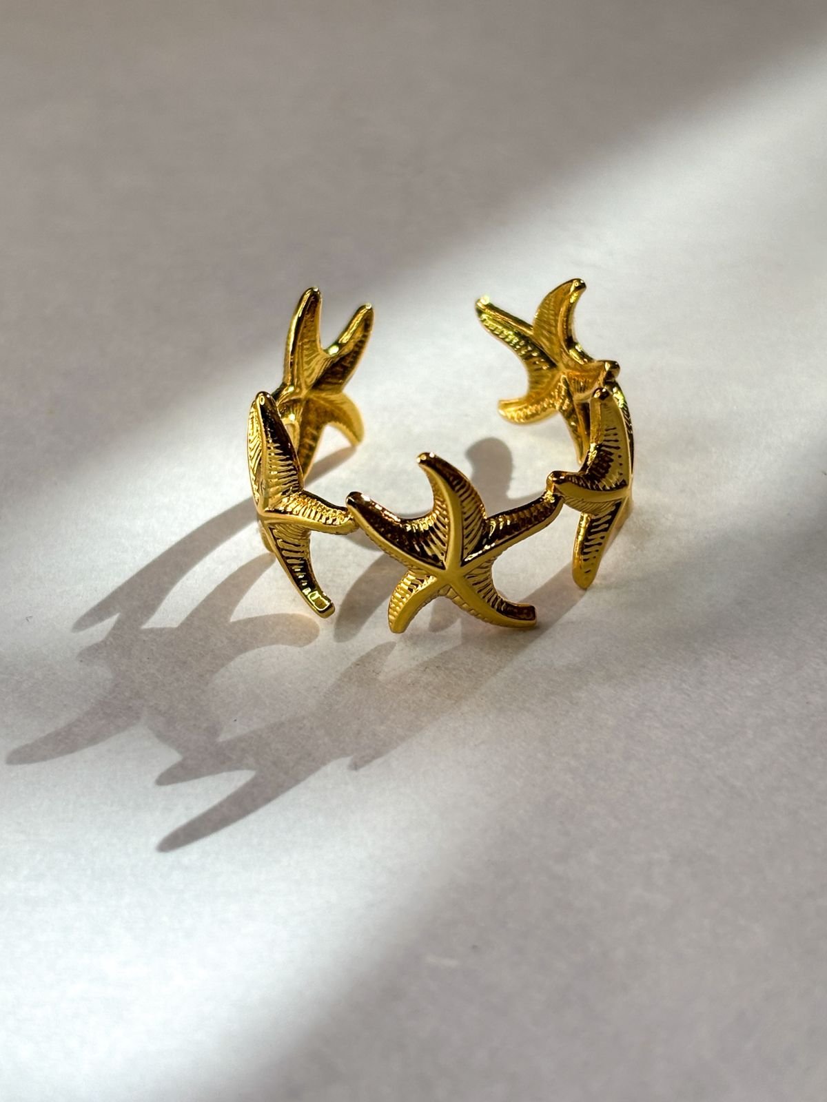 Golden Starfish Wrap Ring - Image 2