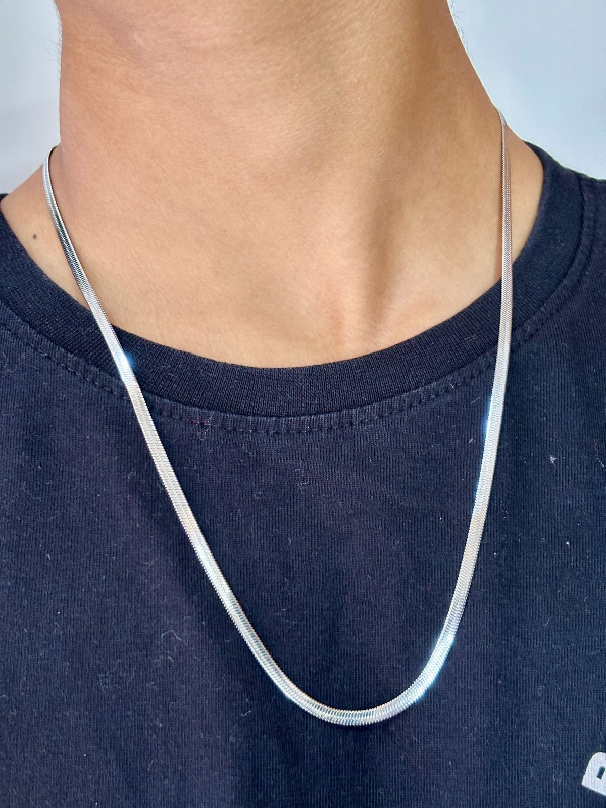 Royal Silver Herringbone Chain