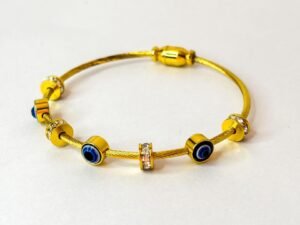 Golden Evil Eye Charm Bracelet