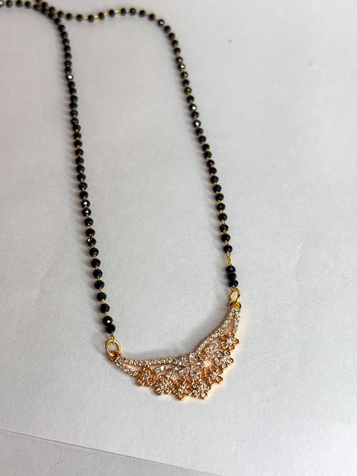 Meher Floral Curve Mangalsutra