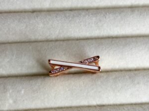 Liora Crossline Crystal Ring