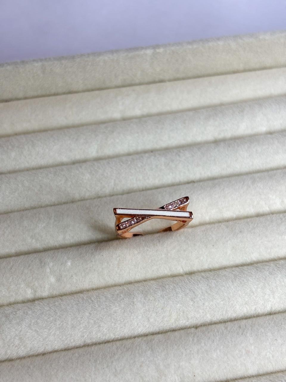 Liora Crossline Crystal Ring - Image 3