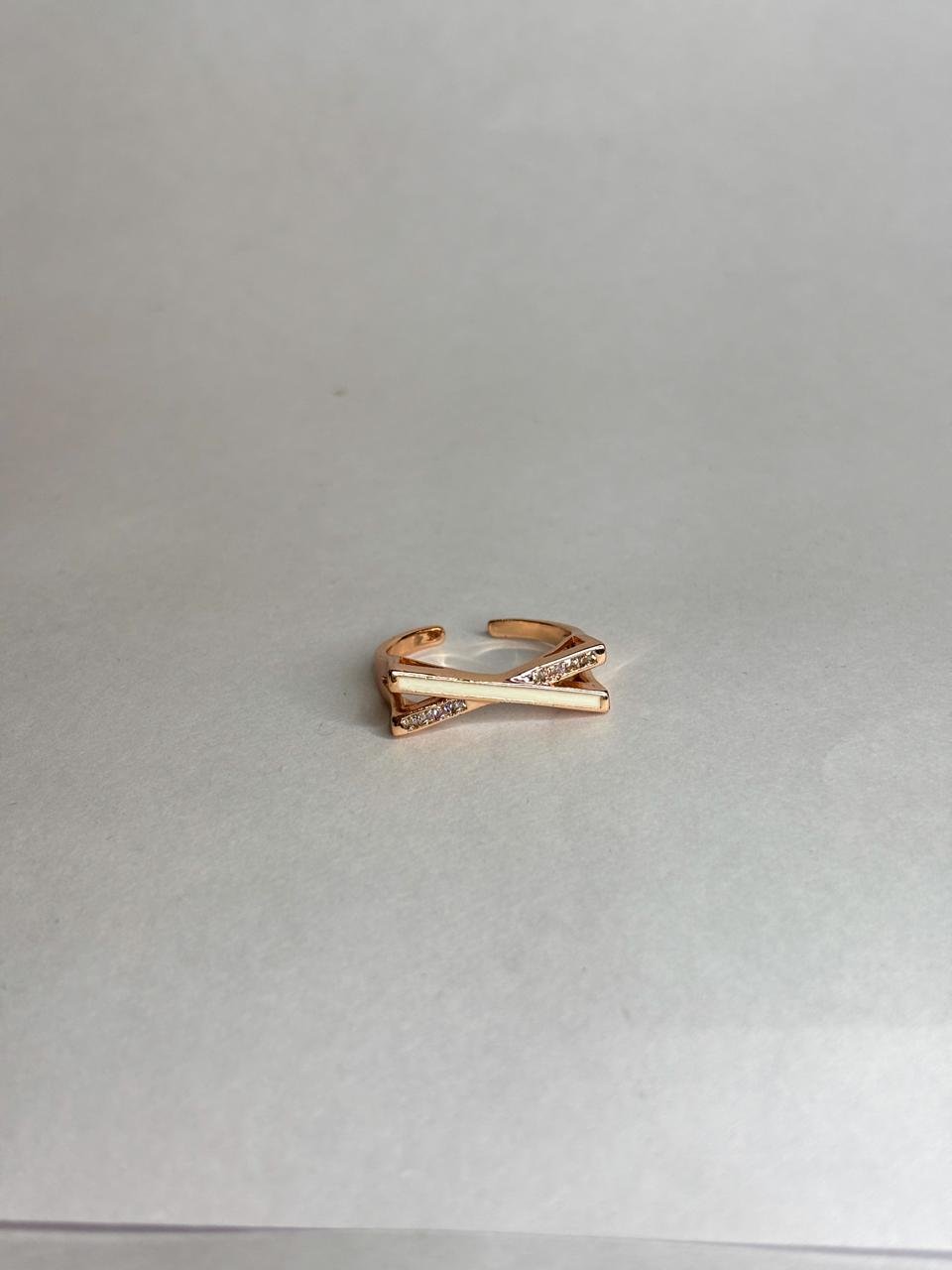 Liora Crossline Crystal Ring - Image 5