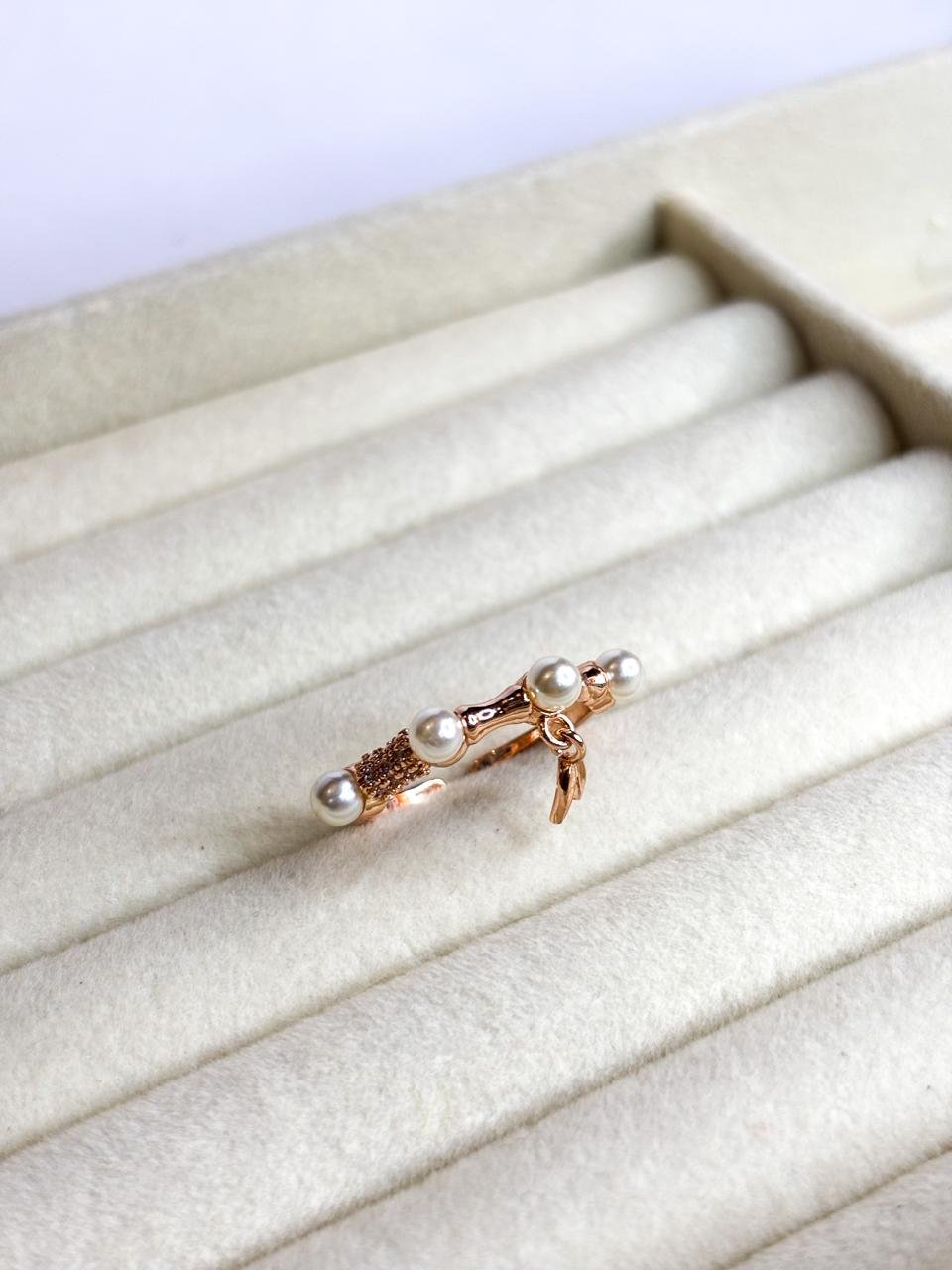 Elara Pearl Charm Ring - Image 3