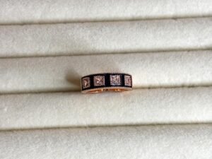 Noir Royale Crystal Band Ring