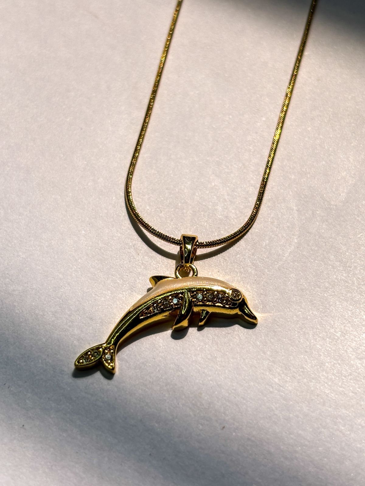 Rosybling Golden Dolphin Charm Chain - Image 2