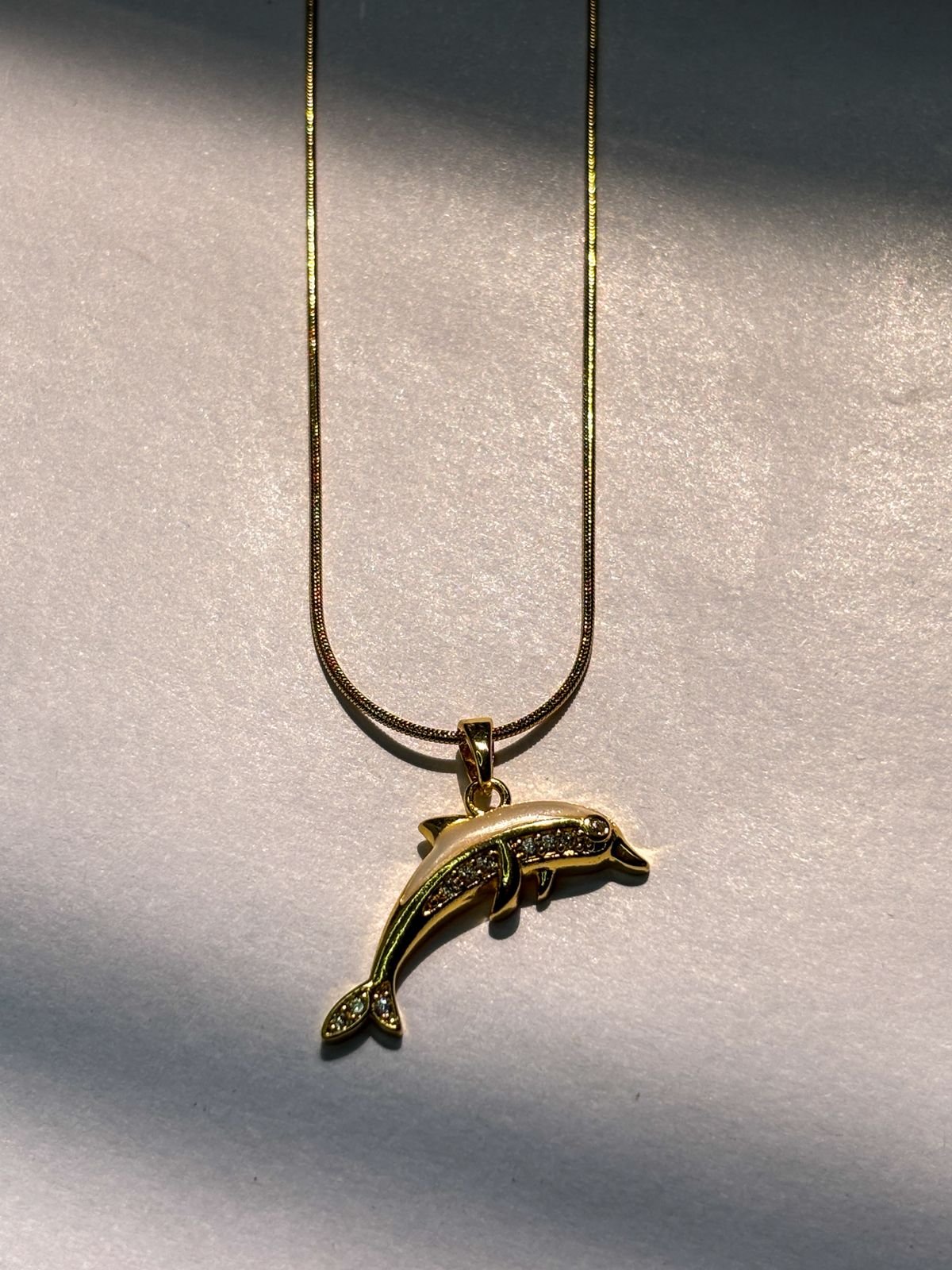 Rosybling Golden Dolphin Charm Chain - Image 3