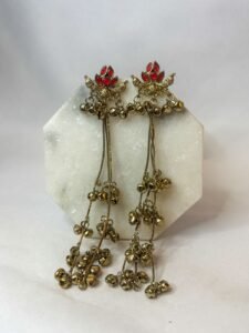 Noor Kashmiri Ghungroo Tassel Earrings