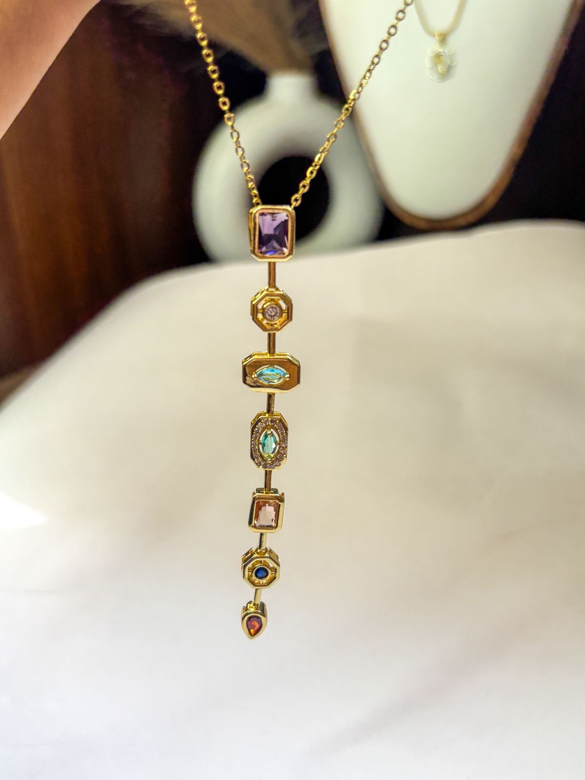 Navrang Statement Pendant Necklace by RosyBling - Image 5